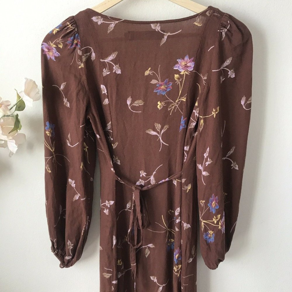 *Rare* Christy Dawn McCartney Brown Floral Dress - Picture 4 of 8